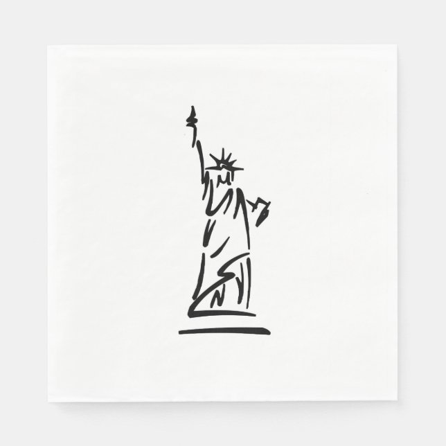 NY-Freiheitsstatue Serviette (Vorderseite)