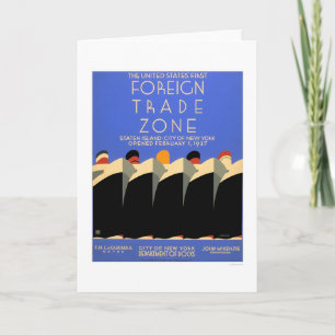 NY fremde Handelszone WPA 1937 Karte