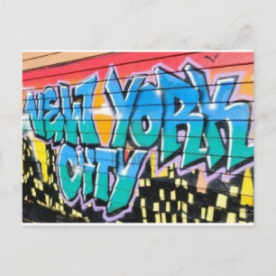 ny Graffiti Postkarte