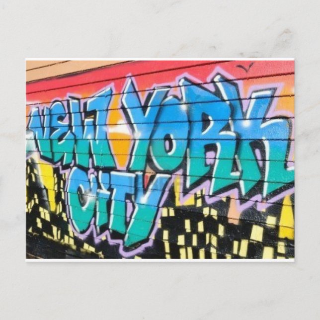ny Graffiti Postkarte (Vorderseite)