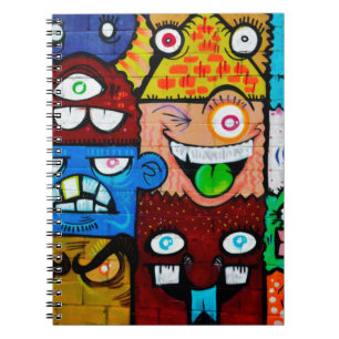 NY Graffiti Street Art - Niedliche Alberne Monster Notizblock
