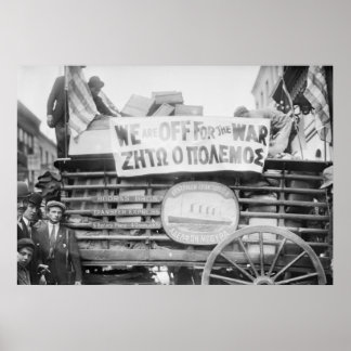 NY Griechen: Krieg 1912 Poster