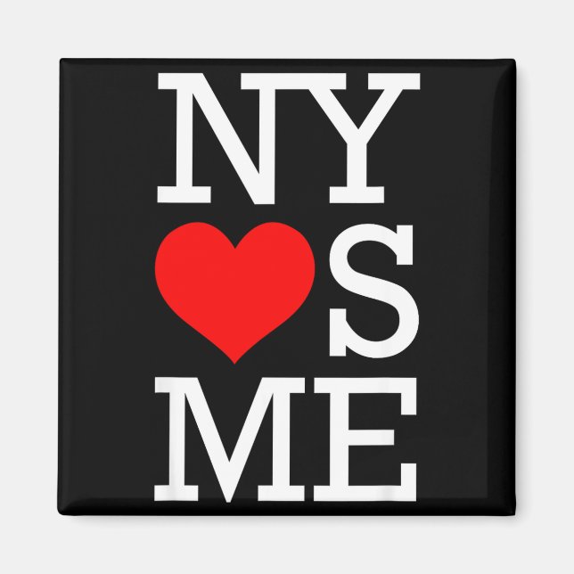 Ny Loves Me Funny I Heart New York  Magnet (Vorne)