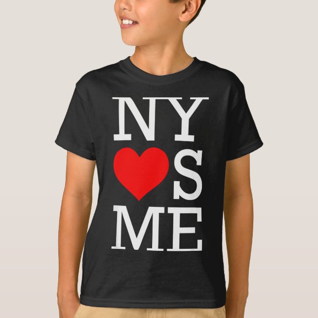 Ny Loves Me Funny I Heart New York  T-Shirt (Vorderseite)