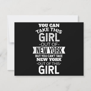 NY Man Kann Dieses Mädchen Aus New York Souvenir N Dankeskarte