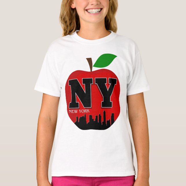 NY NEW YORK THE BIG APPLE T-Shirt (Vorderseite)