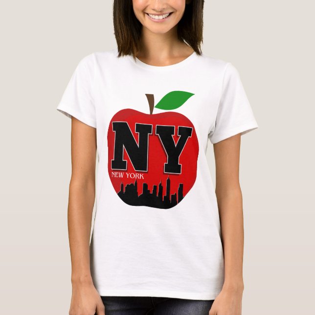 NY NEW YORK THE BIG APPLE T-Shirt (Vorderseite)
