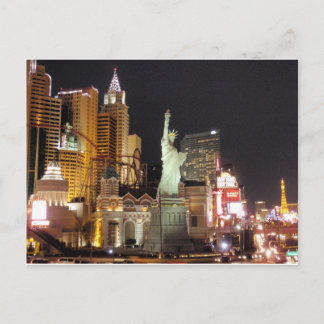 NY, NY - Vegas Postkarte