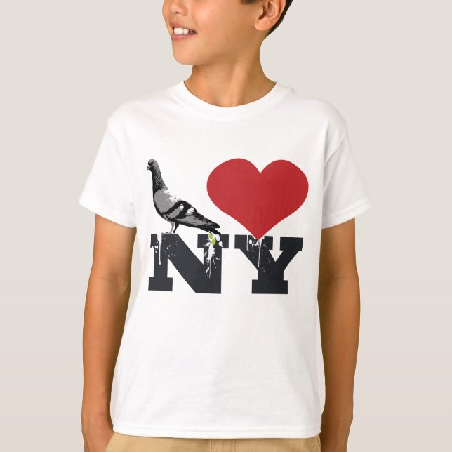NY Pigeon T-Shirt (Vorderseite)