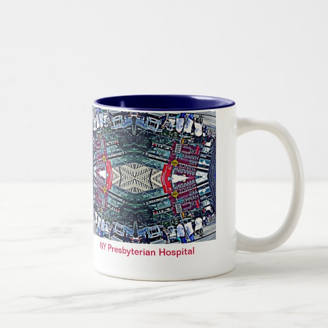 NY presbyterianische Krankenhaus-Tasse Zweifarbige Tasse (Rechts)