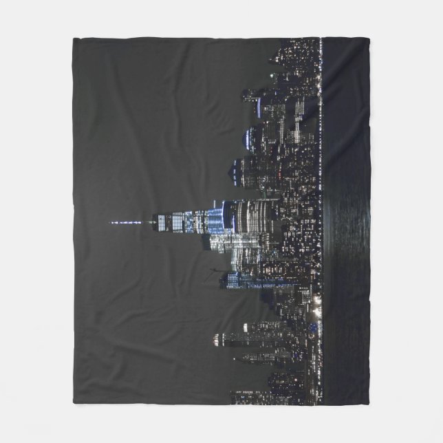 NY Skyline Fleecedecke (Vorderseite)