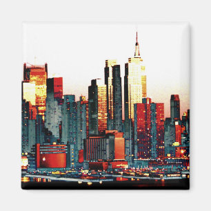 NY Skyline-Magnet Magnet