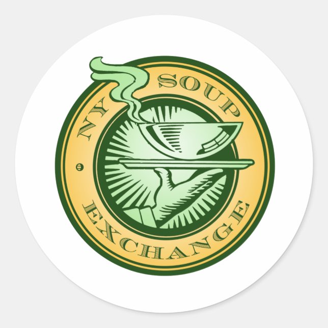 NY Soup Exchange Round Stickers (Vorderseite)