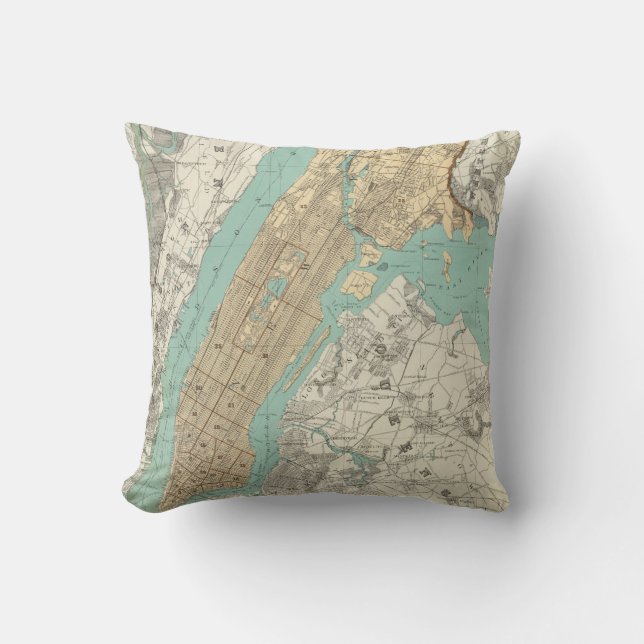 NY Stadt, Brooklyn Kissen (Vorderseite)