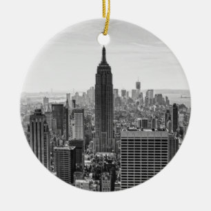NY Stadtskyline-Reich-Staats-Gebäude, WTC BW Keramik Ornament