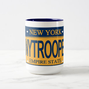 NY TROOPER NY Nummernschild Tasse