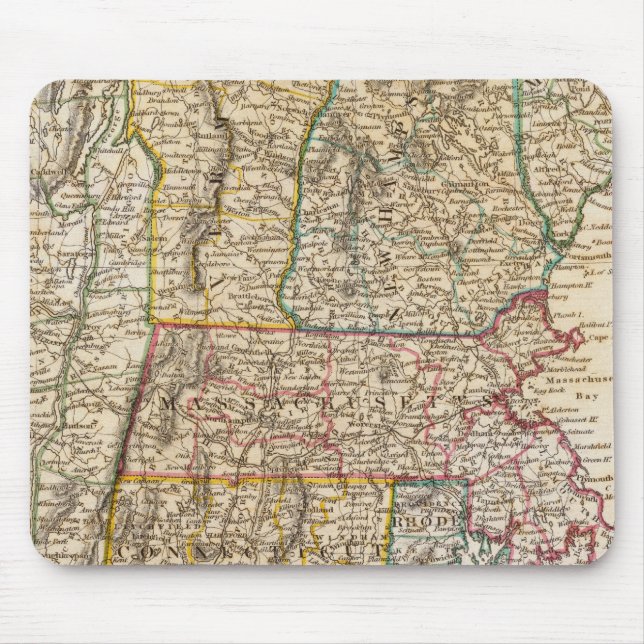 NY, Vt, Maine, NH, Mass, Conn, RI, NJ Mousepad (Vorne)