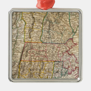 NY, Vt, Maine, NH, Mass, Conn, RI, NJ Ornament Aus Metall