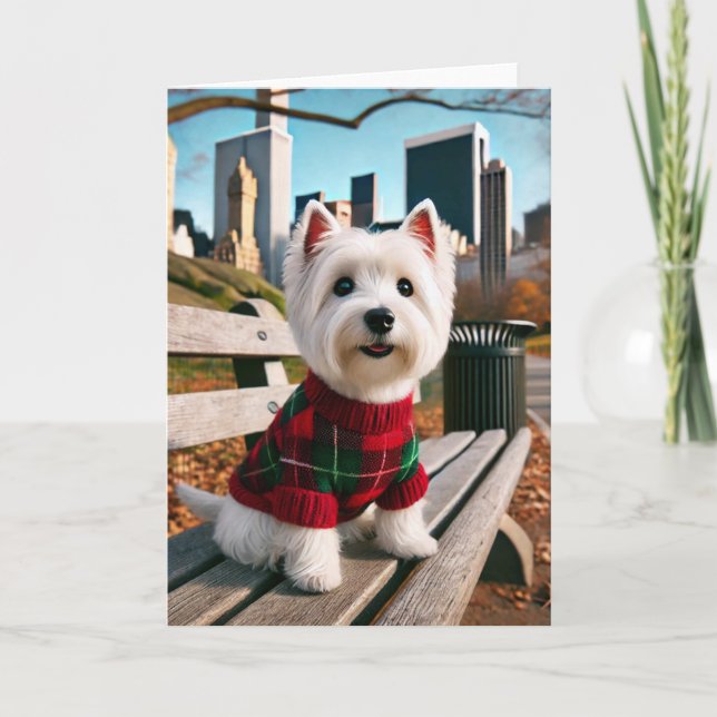 NY Westie Karte (Vorderseite)