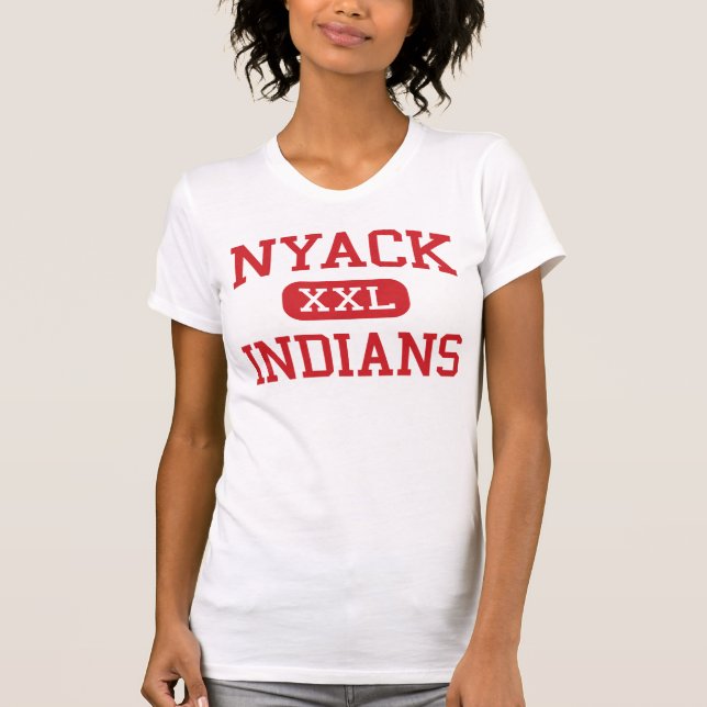 Nyack - amerikanischer Ureinwohner - hoch - oberes T-Shirt (Vorderseite)