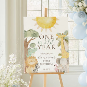 Nyala Safari Tiere Ein wildes Jahr erster Geburtst Poster