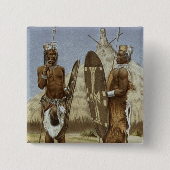 Nyam-nyam Krieger von der Geschichte der Button (Vorderseite)