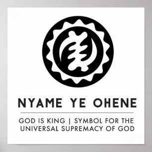 Nyame Ye Ohene   Gott ist König Poster