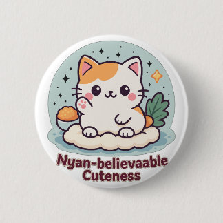 Nyan-glaubwürdige Kutheit - Niedliche Kawaii-Katze Button