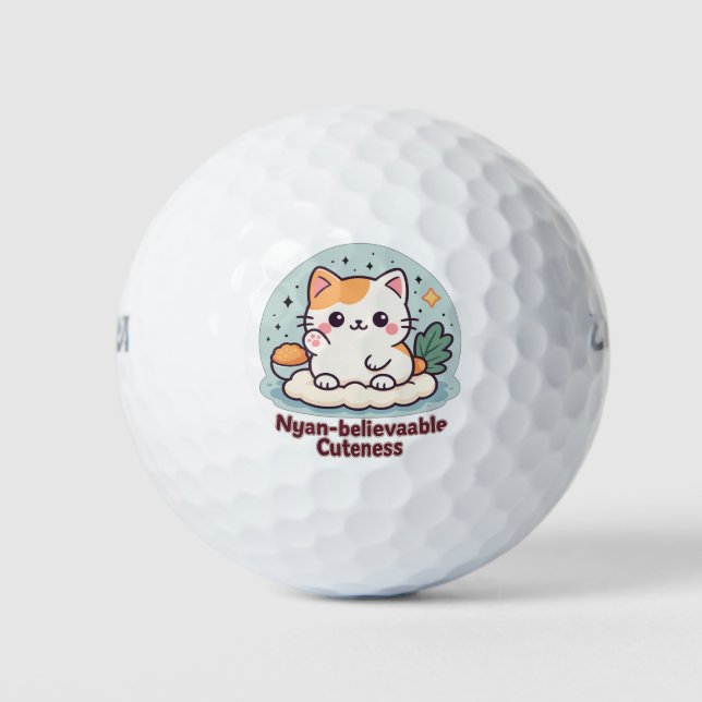 Nyan-glaubwürdige Kutheit - Niedliche Kawaii-Katze Golfball (Vorderseite)