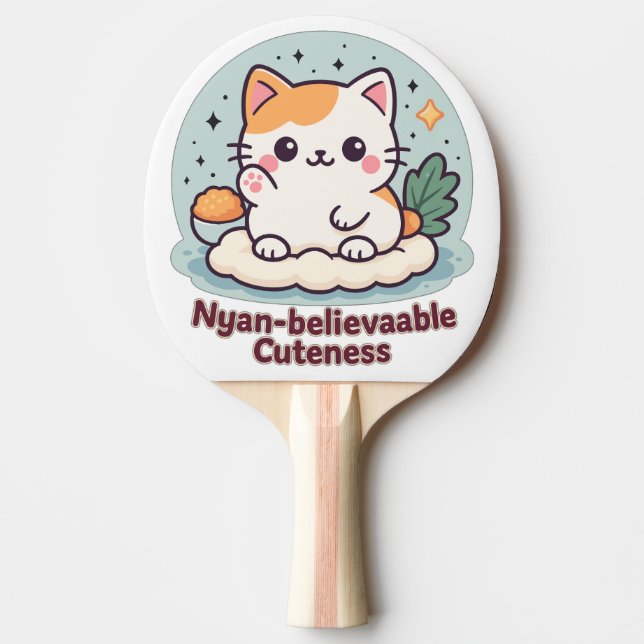 Nyan-glaubwürdige Kutheit - Niedliche Kawaii-Katze Tischtennis Schläger (Vorderseite)