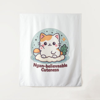 Nyan-glaubwürdige Kutheit - Niedliche Kawaii-Katze Wandteppich