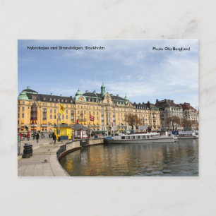 Nybrokajen und Strandvägen, Stock... Postkarte