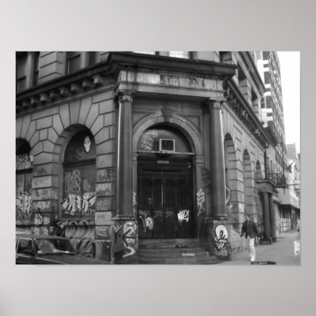 NYC, 2003 verlassenes Gebäude Poster (Vorne)