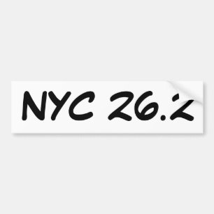 NYC 26,2 Autoaufkleber