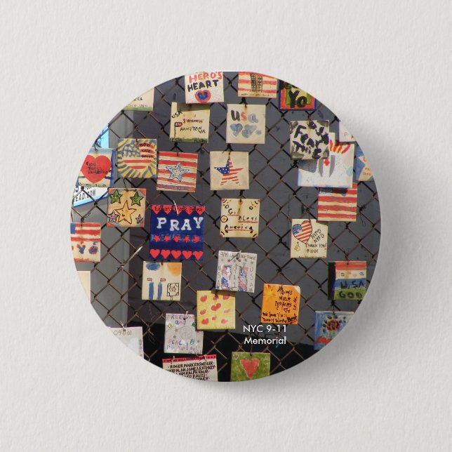 NYC 9-11 Denkmal Button (Vorderseite)