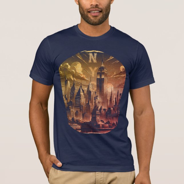 NYC Add Name Graphic T - Shirt (Vorderseite)