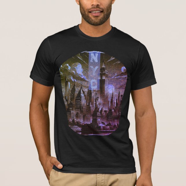 NYC Add Name Graphic T - Shirt (Vorderseite)