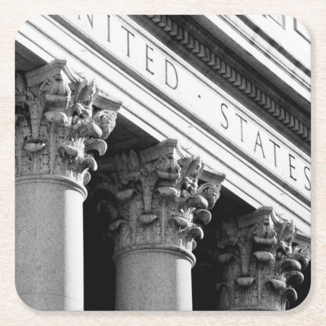 NYC Architektur VIII Rechteckiger Pappuntersetzer (Vorderseite)