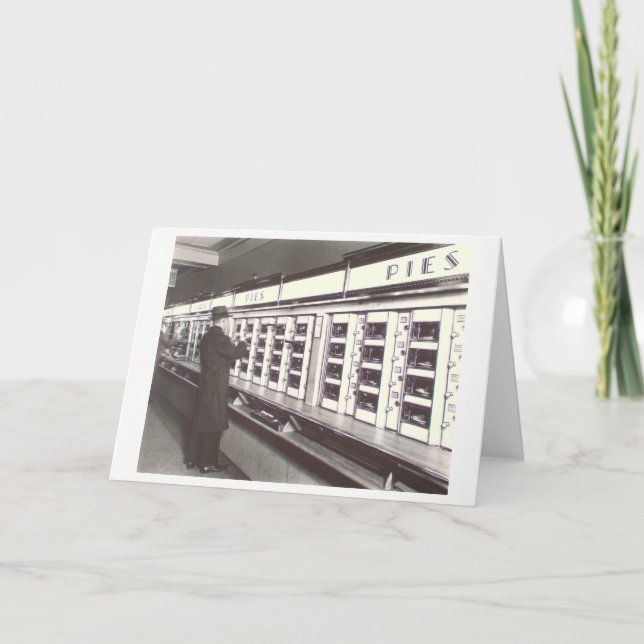 NYC Automat-Foto durch Berenice Abbott Karte (Vorderseite)