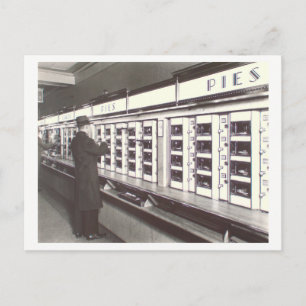 NYC Automat Foto von Berenice Abbott Postkarte