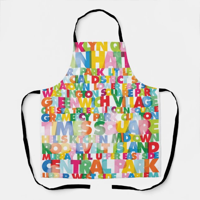 NYC Boroughs All-over Print Schürze (Vorderseite)