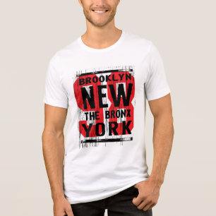 NYC Boroughs Grit T-Shirt - Bold Urban Style Tri-Blend Shirt