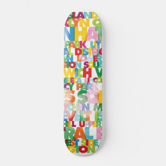 NYC Boroughs Skateboard (Vorderseite)