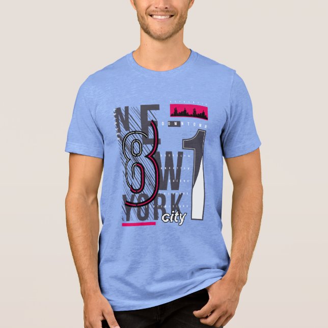 NYC Boroughs: The Ultimate Breakdown Tri-Blend Shirt (Vorderseite)