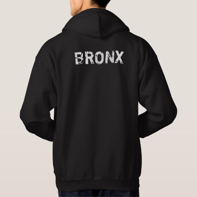 Nyc Bronx New York City Nostalgic Look Retro Basic Hoodie (Rückseite)