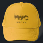 Nyc Bronx Text New York City Template Trendy Truckerkappe<br><div class="desc">Nyc Bronx Text New York City Template Trendy Distressed Text Trendy Trucker Hat.</div>