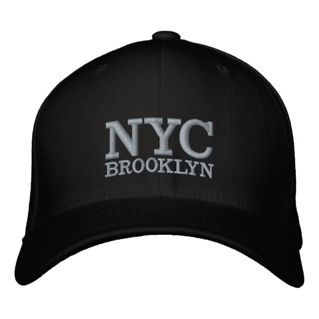 NYC Brooklyn Bestickte Baseballkappe (Vorderseite)