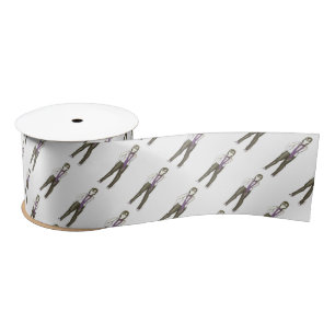 NYC Brooklyn BK Hipster Girl New York City Ribbon Satinband