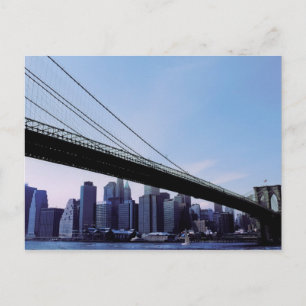 NYC Brooklyn Bridge Manhattan New York Postkarte