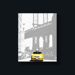 Nyc Brooklyn Bridge New York City Yellow Taxi Leinwanddruck<br><div class="desc">Nyc Brooklyn Bridge New York City Yellow Taxi Pop Art Leinwand Art Print.</div>